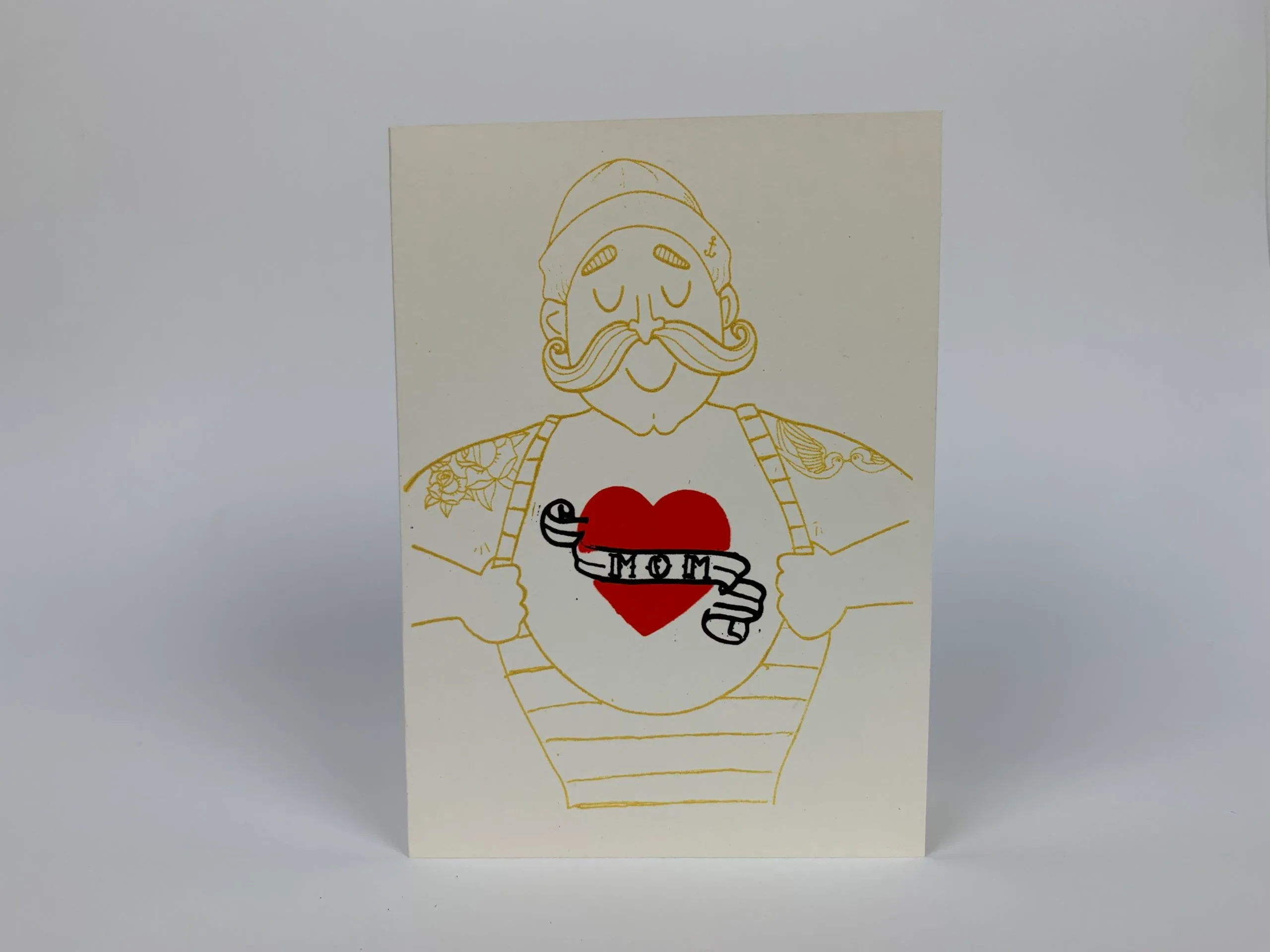 Sailor Mom Tattoo Card